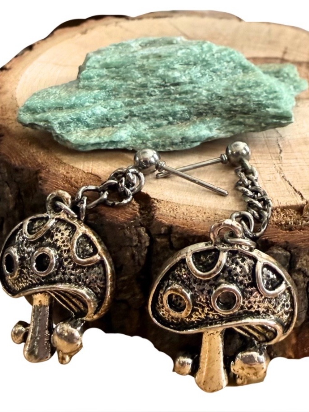 Mushroom Dangle Earrings Witchy Nature
Sterling‎ Silver 925